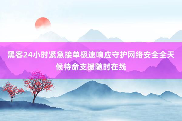 黑客24小时紧急接单极速响应守护网络安全全天候待命支援随时在线